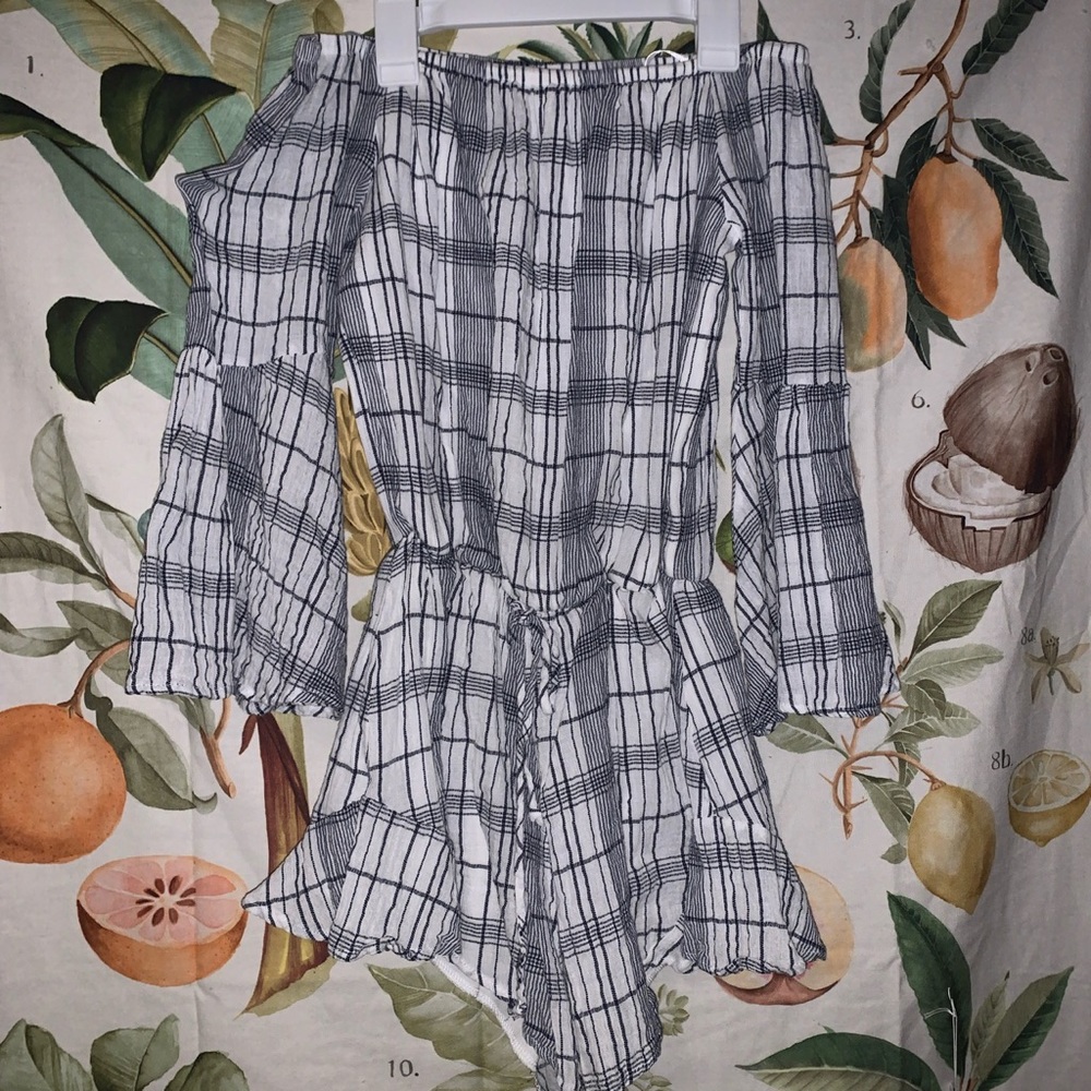 Sage cloth romper